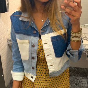 Patchwork denim jacket